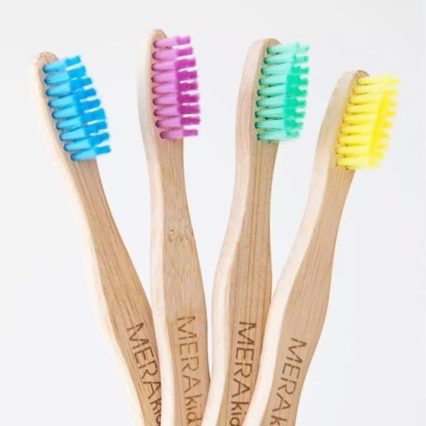 Cepillo de dientes de bambú infantil Meraki